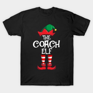 Coach Elf Matching Family Christmas T-Shirt